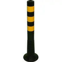 Temka Poteau de blocagePolyuréthanenoir/jaune Ø 80 mm - 12222SG