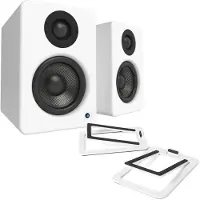 Kanto Audio Kanto YU2 Powered Desktop Speakers with SE2 Elevated Speaker Stands Matte White