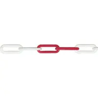 Posamo Bande de plastique. Polyéthylène rouge-blanc 6,0 m de long (50 m)