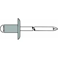 Kippers Rijssen K12 4 X 8 Mm Rivet 500 Units Argenté