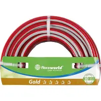 Floraworld Tuyau à eau professionnel 3/4"25m NTS rouge (25 m)