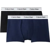 Calvin Klein B70b700506 Boxers 2 Units Bleu,Noir 12-14 Years Garçon