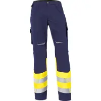 Kübler Pantalon REFLECTIQ classe 1 jaune-vert/bleu foncé Forme 2208 Taille 25K (25)