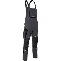 Kübler Salopette BODYFORCE, anthracite / noir, taille de confection 48 (48)