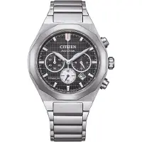 Citizen Chronographe Argent Avec Vis Collection Supertitanio - homme