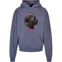 Mister tee Sweat-shirt 'Flying High' bleu-gris / gris clair / rouge clair / noir