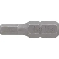 Fortis Embout dur 1/4" DIN3126 C6,3 à six pans creux 8x25mm Pack de 10 FORTIS (Torx TX)