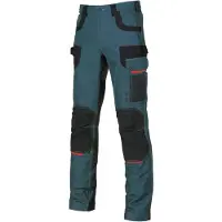 U Power Platinum Button Work Pants Vert 54