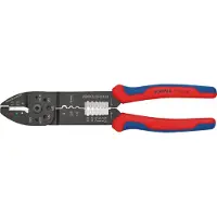 Knipex Pince à sertir noire laquée avec gaines bi-matière 240 mm - 97 32 240 SB