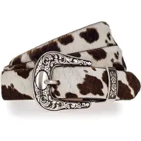 Vanzetti Ceinture brun foncé / blanc