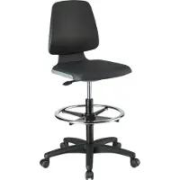 Magni Chaise Labsit 4 anthracite cuir cérusé, avec roulettes 4016849592183 (56 - 81 cm)
