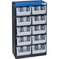 Allit VarioPlus Kleinteilemagazin schwarz 30,0 x 16,5 x 52,5 cm