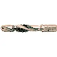 Volkel Embout de taraudage combiné VÖLKEL à emmanchement hexagonal 1/4" 30° SP HSS-G M 5 x 0.8 Embouts (41.0 mm)