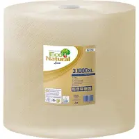 LUCART PROFESSIONAL Eco Natural Rouleau de chiffons 851250 3 plis 36x36cm 1.000feuilles, Essuie-tout, Marron