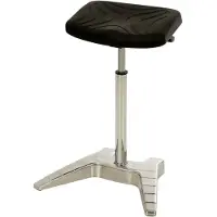 Lotz Assis debout Mousse intégrale de polyuréthane Assise réglable en hauteur 700-880 mm Aluminium poli (70 - 88 cm)