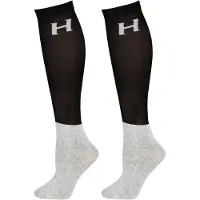 Jansen Harry's Horse Show : 3 paires de chaussettes longues pour femmes, noir, pointures 37-39