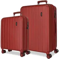 Joumma Bags MOVOM Wood Red, set de valises de voyage de luxe en ABS, 65cm/55cm, 5318966