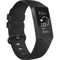 IMoshion Bracelet silicone pour Fitbit Charge 3 / 4 - Noir