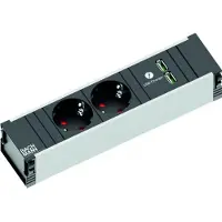 Bachmann CONI 2x Schutzkontakt 1x USB Charger