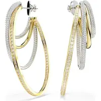 Swarovski Hyperbola Collectie Ringoorbellen, (Revêtement de rhodium, Revêtement doré)