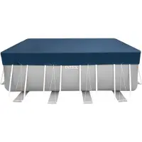Intex Bâche de protection pour piscine 400 x 200 cm rectangulaire Deluxe avec débord de 20 cm 28079