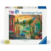 Ravensburger Verlag GmbH Puzzle 12001516 - Le lac de Côme idyllique - 750 pièces Large Pieces, le plaisir du puzzle avec des pièces plus grandes pour Autres