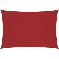 vidaXL Voile de parasol tissu oxford rectangulaire 3x6 m rouge