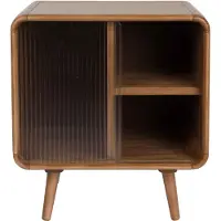 Zuiver Side Table / Bed Stand Rise Walnut (40 x 50 x 55 cm)