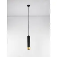 Nova Luce Suspension design Picto 30cm noir avec or