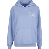 Miss Tee Dreams Over Reality Fluffy Hoodie Bleu XL Femme