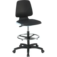 Magni Chaise Labsit 4 bleu cuir cst. avec roulettes 4016849592176