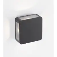 Lyora Applique murale carrée Serika anthracite