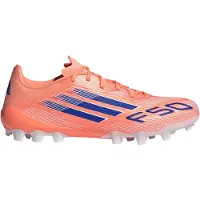 Adidas Homme F50 League AG Terrain Synthétique Crampons de Football Orange Lumineux/Bleu Clair /Blanc Nuage Beam Orange/Lucid Blue/Cloud White