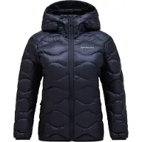 Peak Performance - Doudoune en duvet à capuche - W Helium Down Hood Jacket Black pour Femme - Taille L - Noir