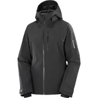 Salomon - Veste de ski isolante en PrimaLoft - Highland Jacket W Deep Black pour Femme - Taille M - Noir