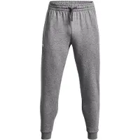 Under Armour Pantalon de sport 'Rival' gris chiné / blanc