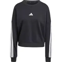 Adidas Sweat de sport 'ESSENTIALS 3-STRIPES FRENCH TERRY' noir / blanc