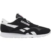 Reebok Baskets basses 'Classic' gris foncé / noir / blanc