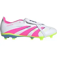 Adidas Chaussures de football Homme Predator League Tongue FG/MG terrain ferme/multi-terrains Cloud White/Lucid Lemon/Lucid Pink