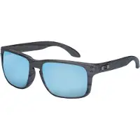 Oakley - Lunettes de soleil polarisantes - Holbrook Woodgrain Prizm Deep Water Polar - Marron