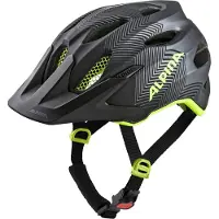 Alpina Casque Alpina Carapax JR pour enfants, noir et jaune - Taille (51- 56cm)