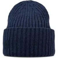 Buff Knitted Beanie Bleu