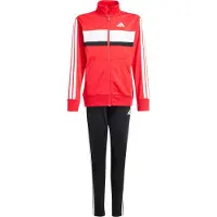 Adidas Survêtement 'Seasonal Essentials Tiberio' rouge clair / noir / blanc