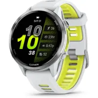 Garmin - Montre connectée - Forerunner 970 White Yellow en Titane - Blanc