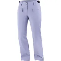 Salomon - Pantalon de ski isolant - Edge Pant W Blue Granite pour Femme - Taille S - Violet