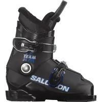 Salomon - Chaussures de ski - Team T2 Black/Race Blue/White - Taille Enfant 33 2/3 - Noir