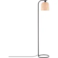 Lyora Lampadaire Intra noir avec capuchon en bambou