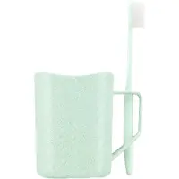 JTI Gobelet avec porte-brosse à dents, vert