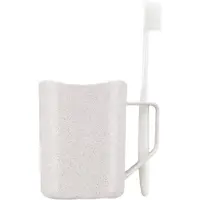 JTI Gobelet avec porte-brosse à dents, blanc
