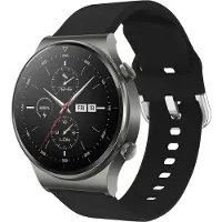 IMoshion Bracelet en silicone pour la Huawei Watch GT 2 / Pro / 2nd Sport 46 mm - Noir